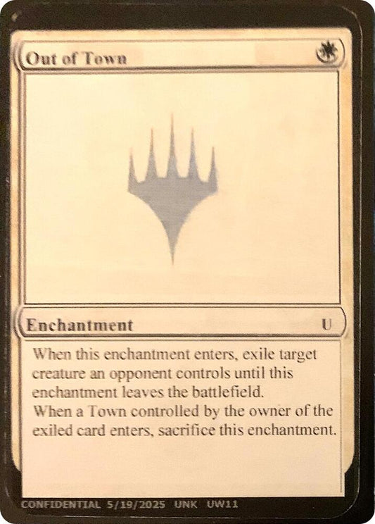 Out of Town [Un-Known Event Playtest Cards]