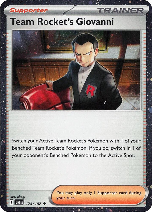 Team Rocket's Giovanni (Cosmos Holo) [Miscellaneous Cards & Products] 174/182