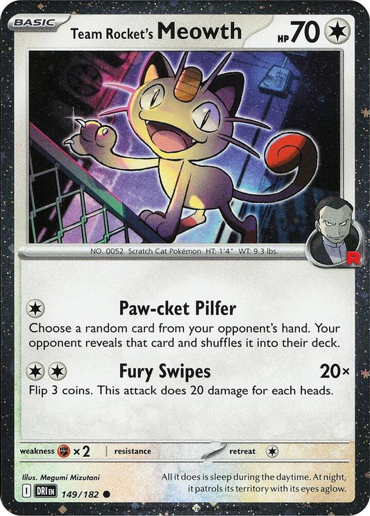 Team Rocket's Meowth (Cosmos Holo) [Miscellaneous Cards & Products] 149/182
