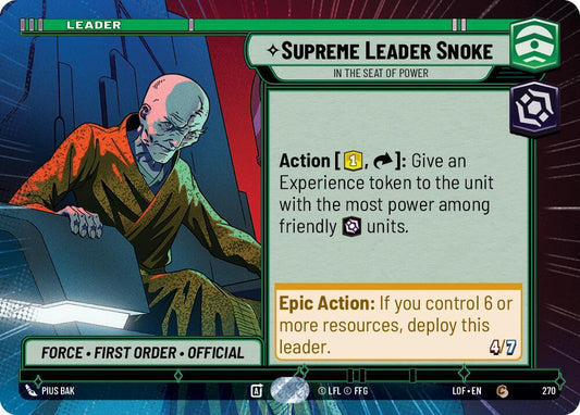 Supreme Leader Snoke - In the Seat of Power (Hyperspace) [Legends of the Force] 270