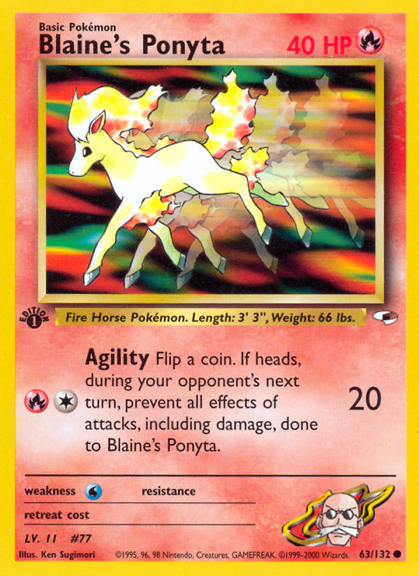 Blaine's Ponyta - 63/132 Gym Heroes