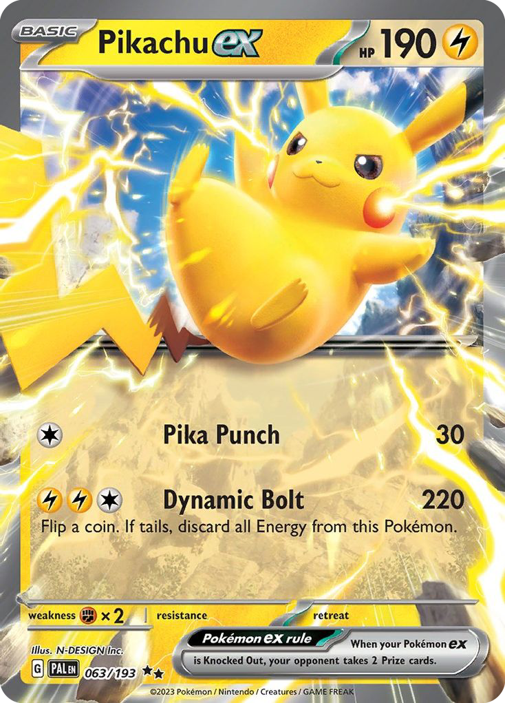 Pikachu ex - 63/193 Paldea Evolved