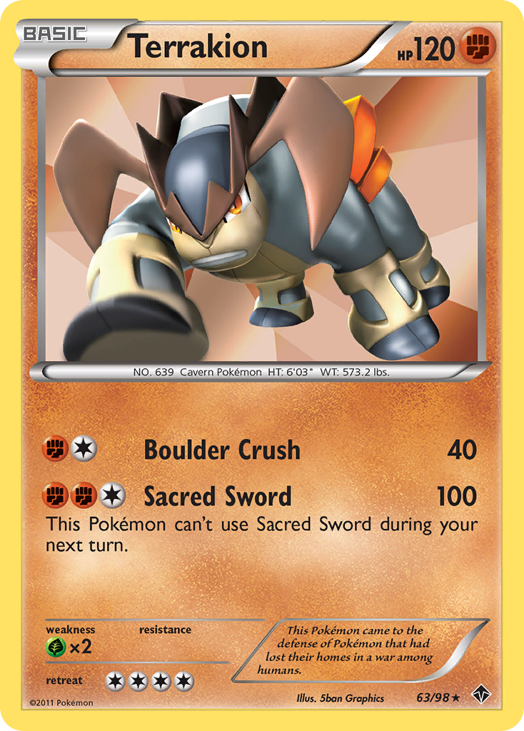 Terrakion - 63/98 Emerging Powers