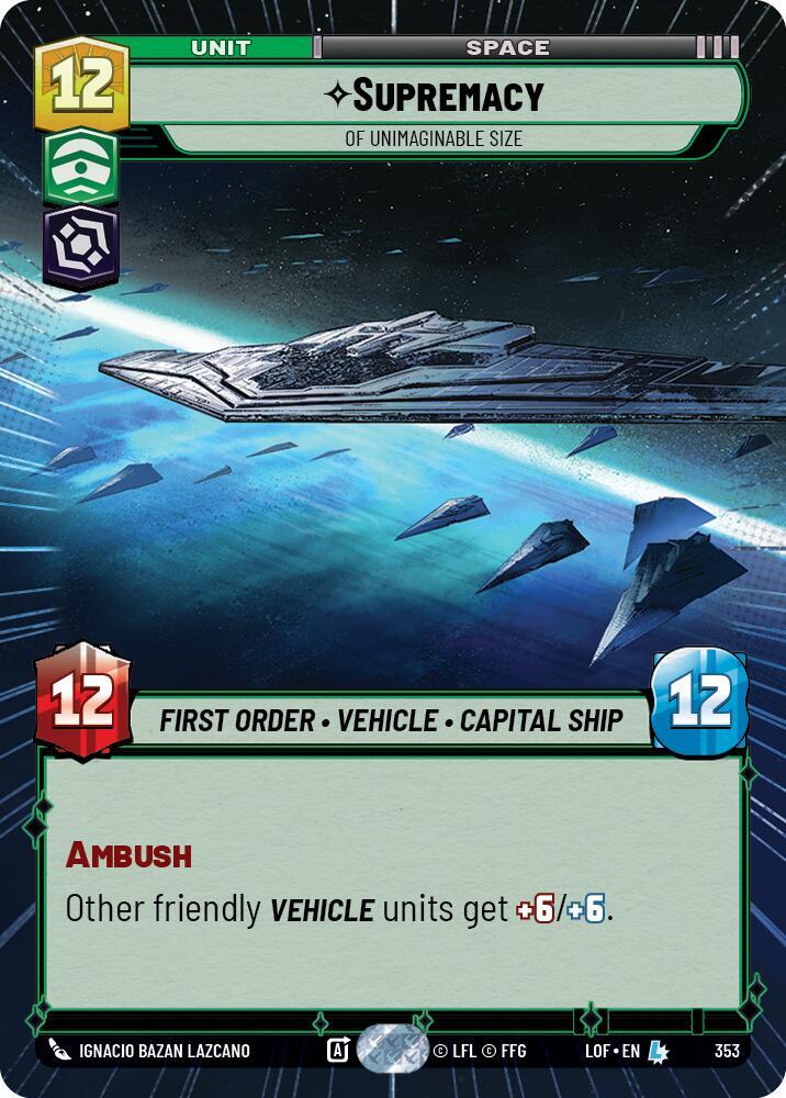 Supremacy - Of Unimaginable Size (Hyperspace) [Legends of the Force] 353