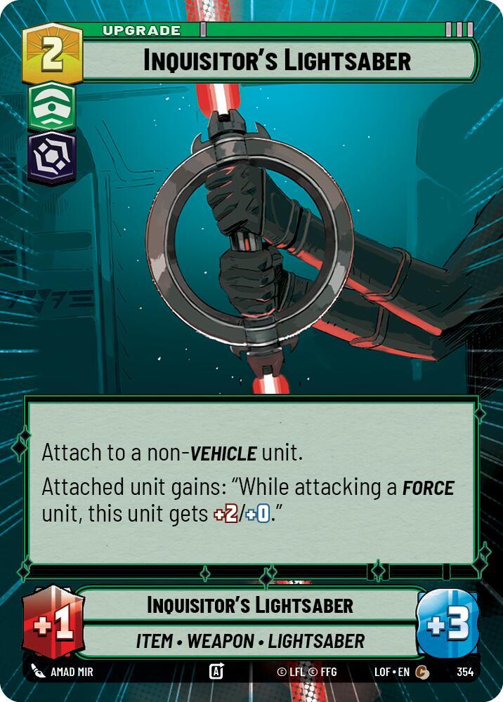 Inquisitor's Lightsaber (Hyperspace) [Legends of the Force] 354