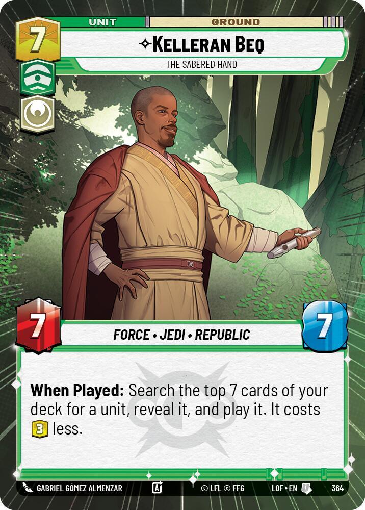 Kelleran Beq - The Sabered Hand (Hyperspace) [Legends of the Force] 364