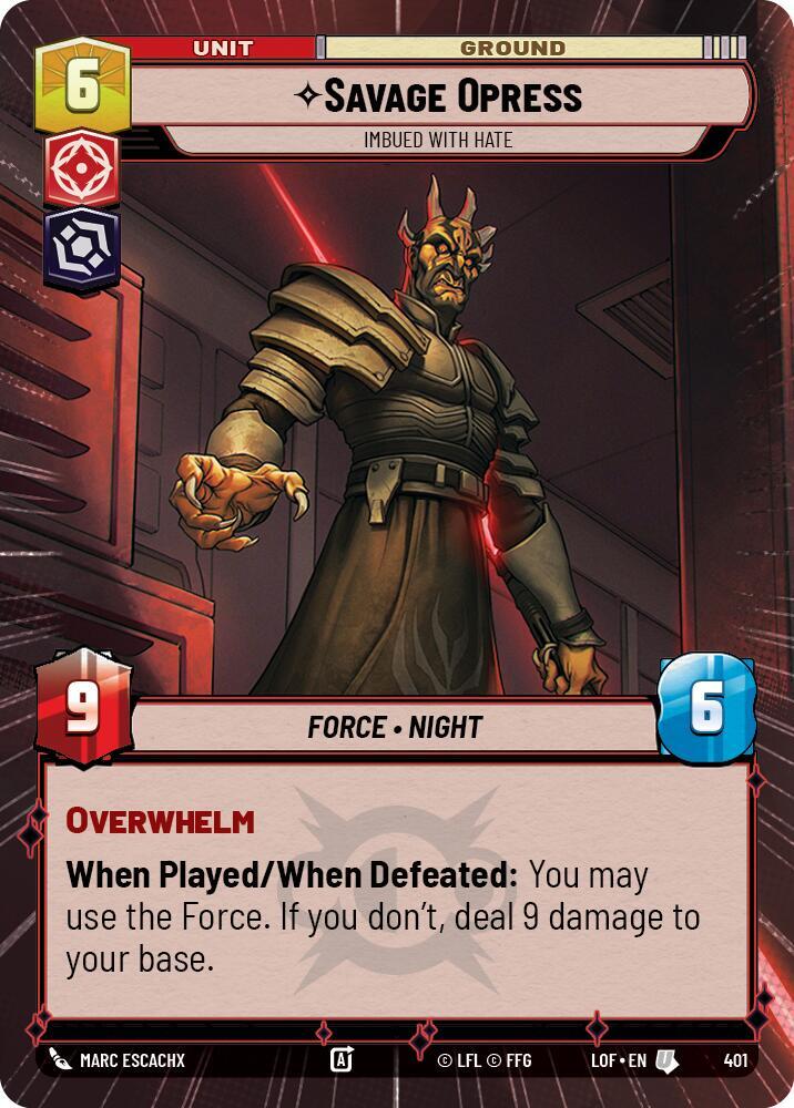 Savage Opress - Imbued With Hate (Hyperspace) [Legends of the Force] 401