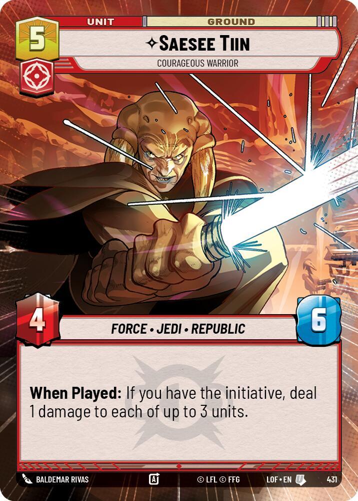 Saesee Tiin - Courageous Warrior (Hyperspace) [Legends of the Force] 431
