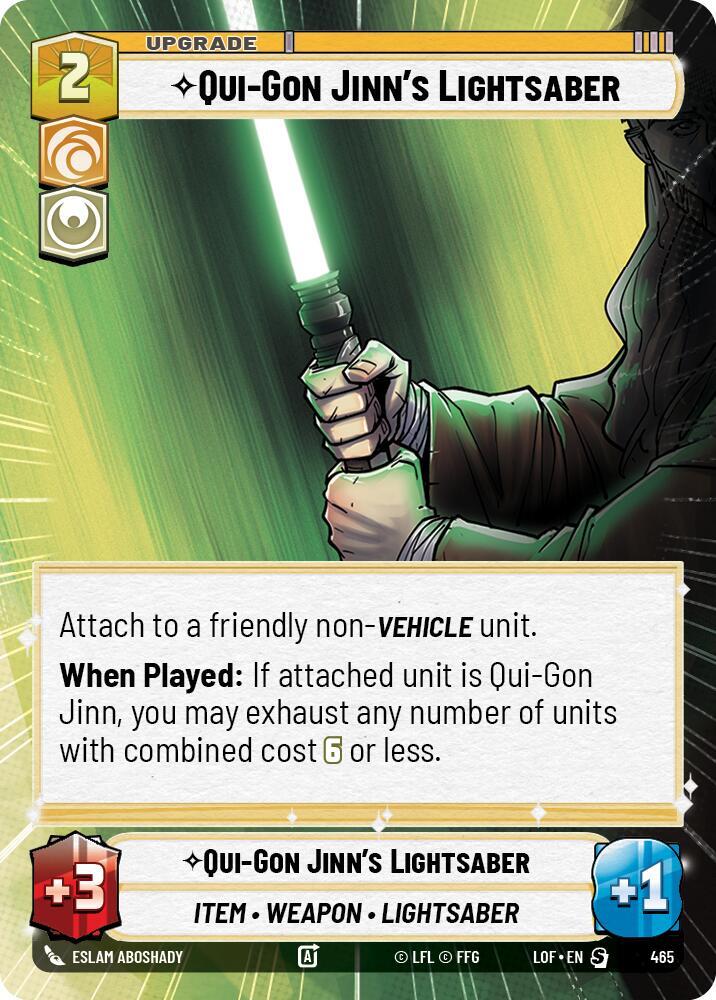 Qui-Gon Jinn's Lightsaber (Hyperspace) [Legends of the Force] 465
