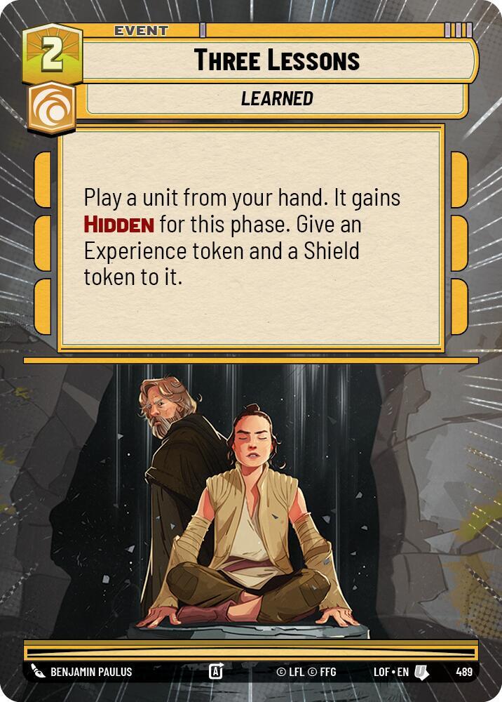 Three Lessons (Hyperspace) [Legends of the Force] 489
