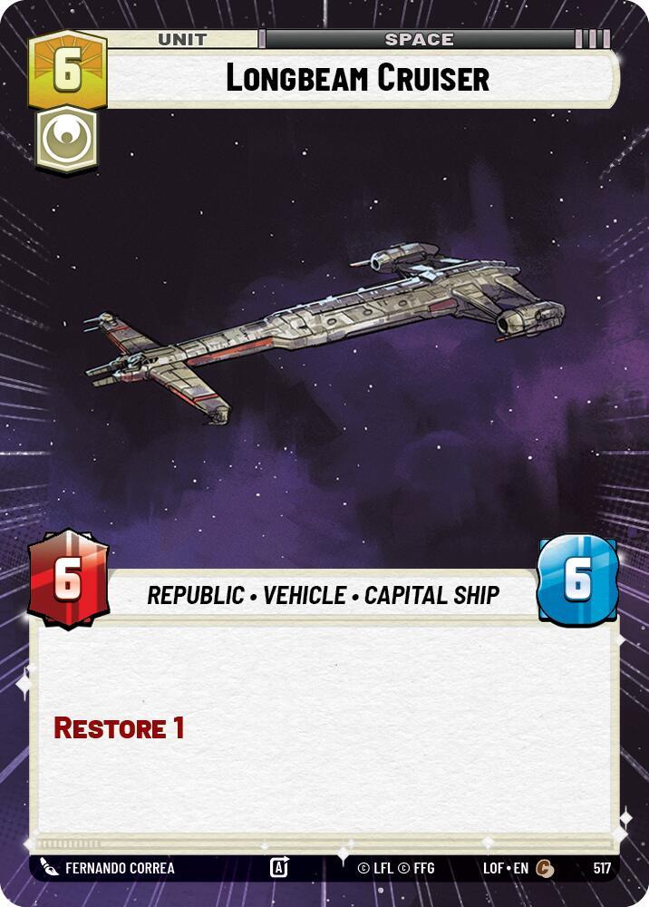 Longbeam Cruiser (Hyperspace) [Legends of the Force] 517