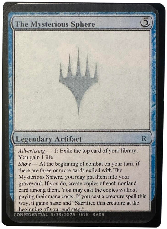 The Mysterious Sphere [Un-Known Event Playtest Cards]