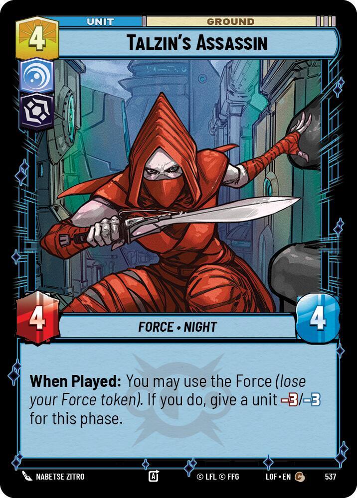 Talzin's Assassin (Foil) [Legends of the Force] 537