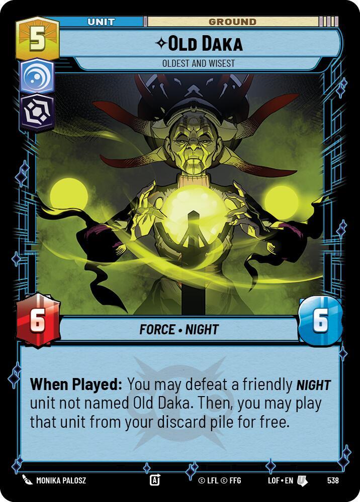 Old Daka - Oldest and Wisest (Foil) [Legends of the Force] 538