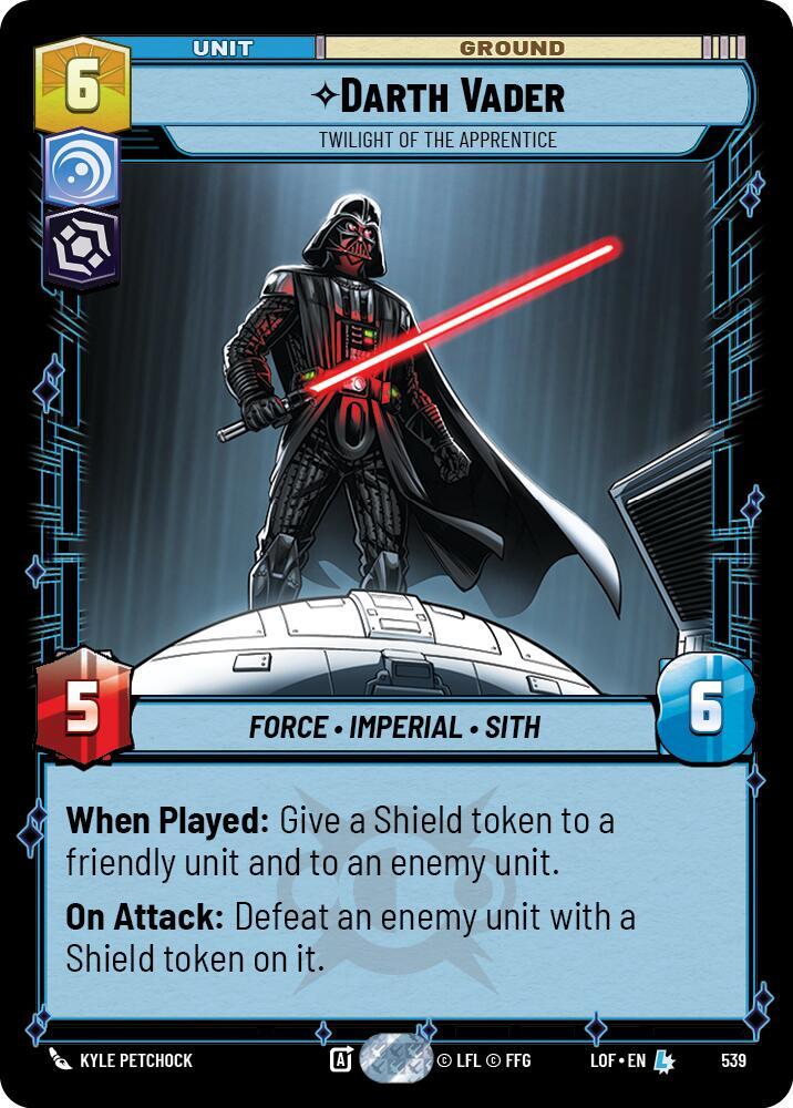 Darth Vader - Twilight of the Apprentice (Foil) [Legends of the Force] 539