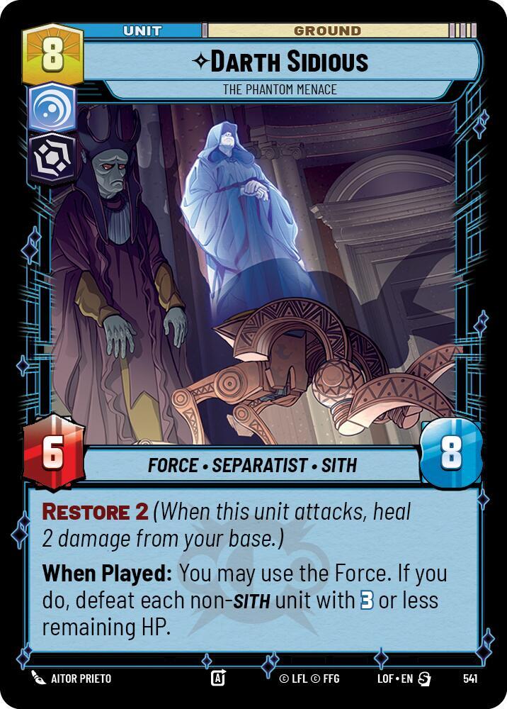 Darth Sidious - The Phantom Menace (Foil) [Legends of the Force] 541