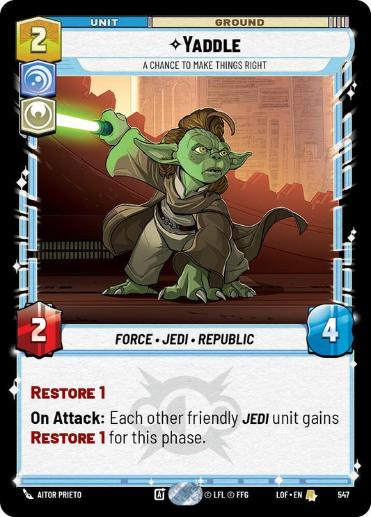 Yaddle - A Chance To Make Things Right (Foil) [Legends of the Force] 547