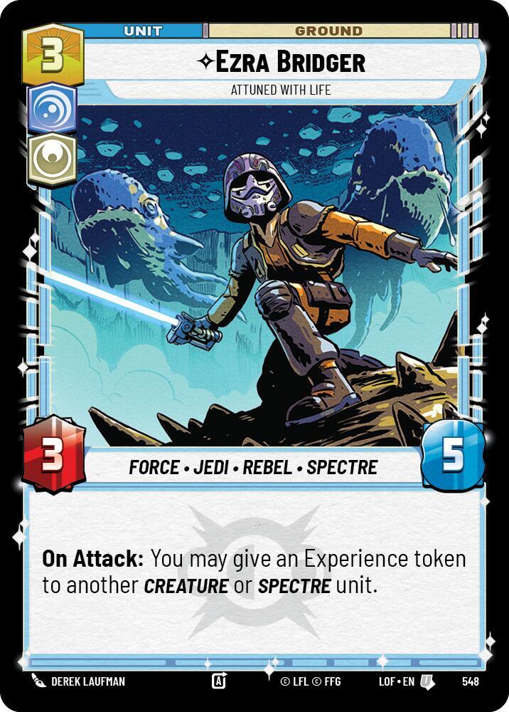 Ezra Bridger - Attuned With Life (Foil) [Legends of the Force] 548