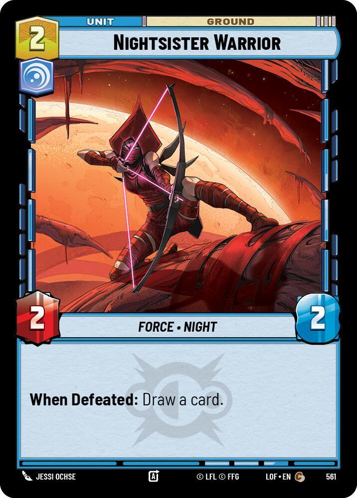 Nightsister Warrior (Foil) [Legends of the Force] 561