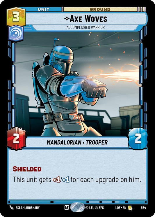 Axe Woves - Accomplished Warrior (Foil) [Legends of the Force] 564