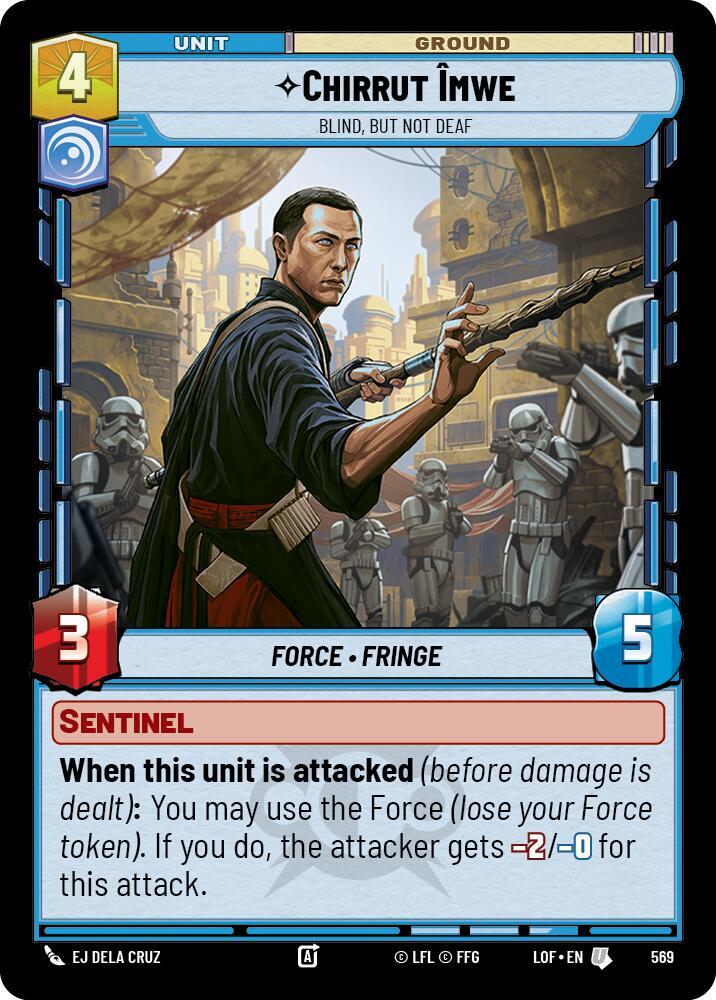 Chirrut Imwe - Blind, but not Deaf (Foil) [Legends of the Force] 569