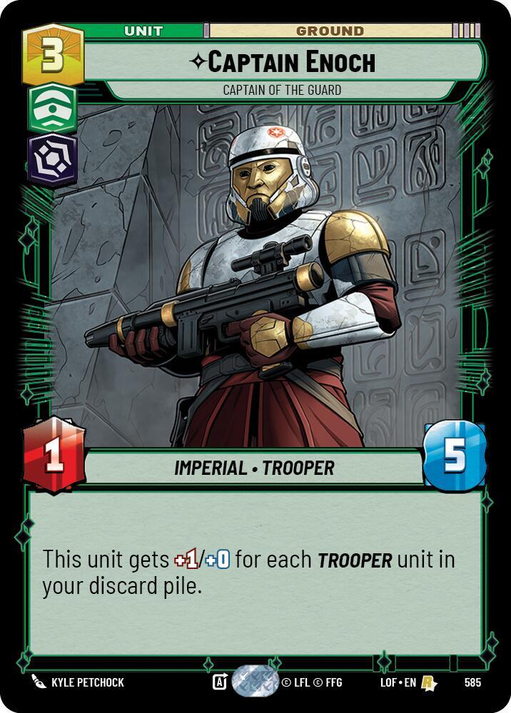 Captain Enoch - Captain of the Guard (Foil) [Legends of the Force] 585