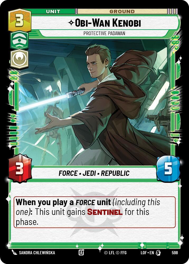 Obi-Wan Kenobi - Protective Padawan (Foil) [Legends of the Force] 598