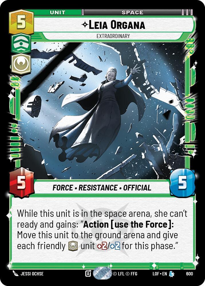 Leia Organa - Extraordinary (Foil) [Legends of the Force] 600
