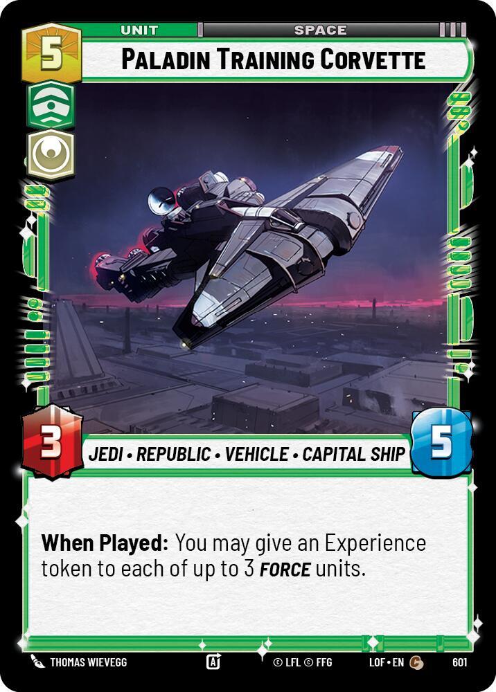 Paladin Training Corvette (Foil) [Legends of the Force] 601