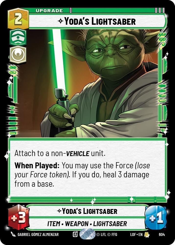 Yoda's Lightsaber (Foil) [Legends of the Force] 604