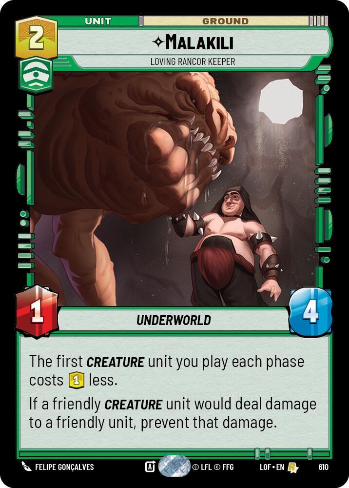 Malakili - Loving Rancor Keeper (Foil) [Legends of the Force] 610