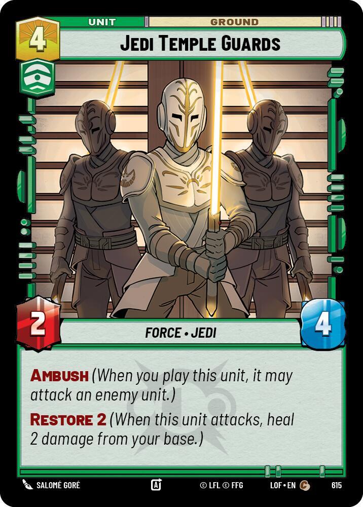 Jedi Temple Guards (Foil) [Legends of the Force] 615