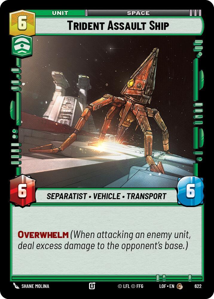 Trident Assault Ship (Foil) [Legends of the Force] 622