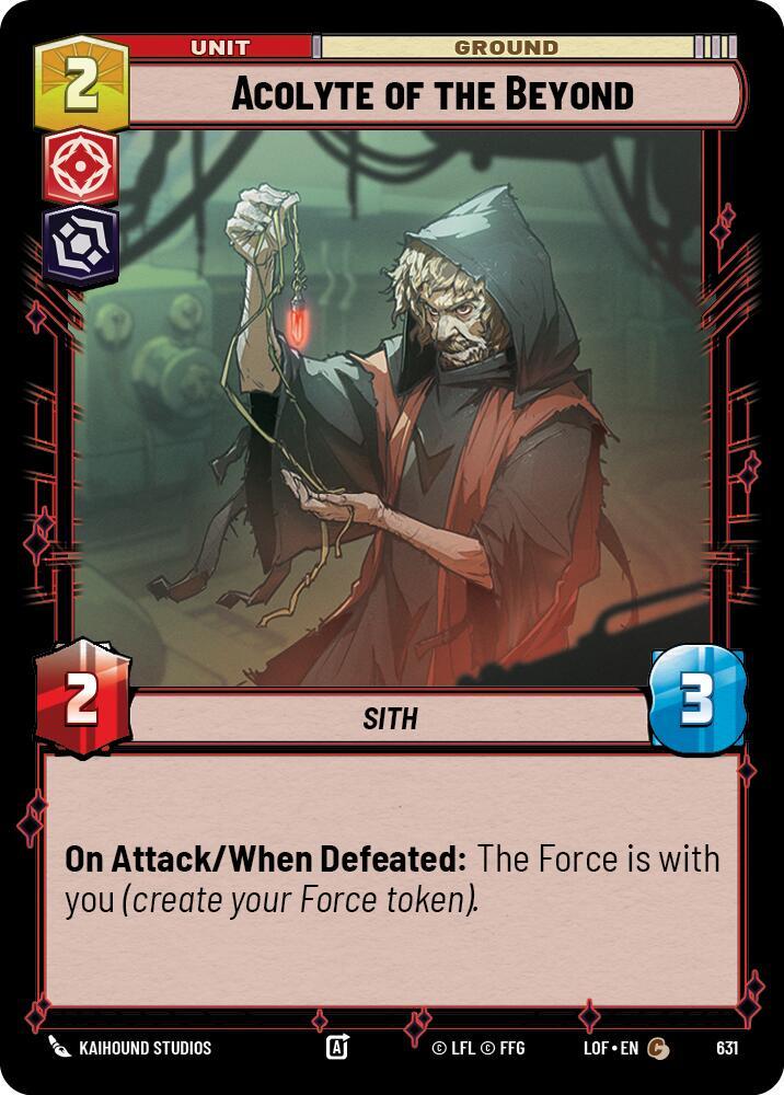 Acolyte of the Beyond (Foil) [Legends of the Force] 631
