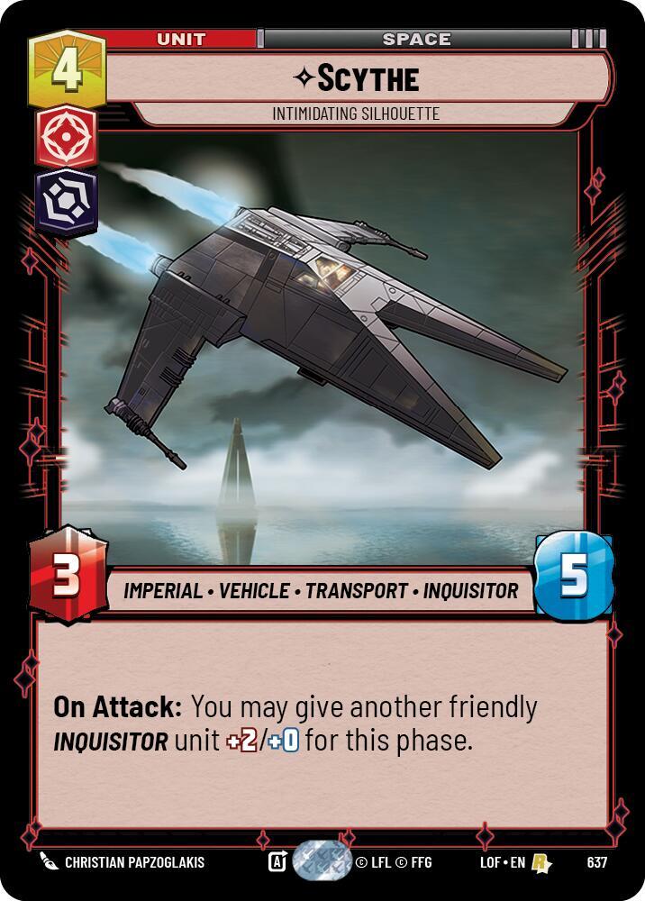 Scythe - Intimidating Silhouette (Foil) [Legends of the Force] 637