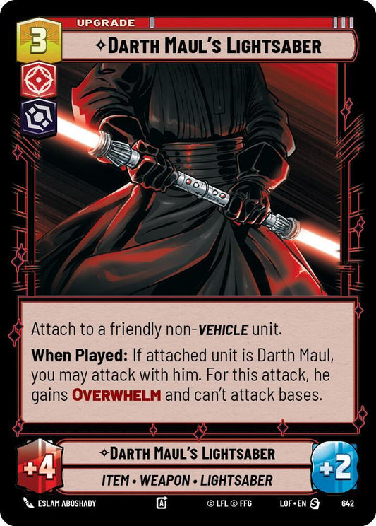 Darth Maul's Lightsaber (Foil) [Legends of the Force] 642