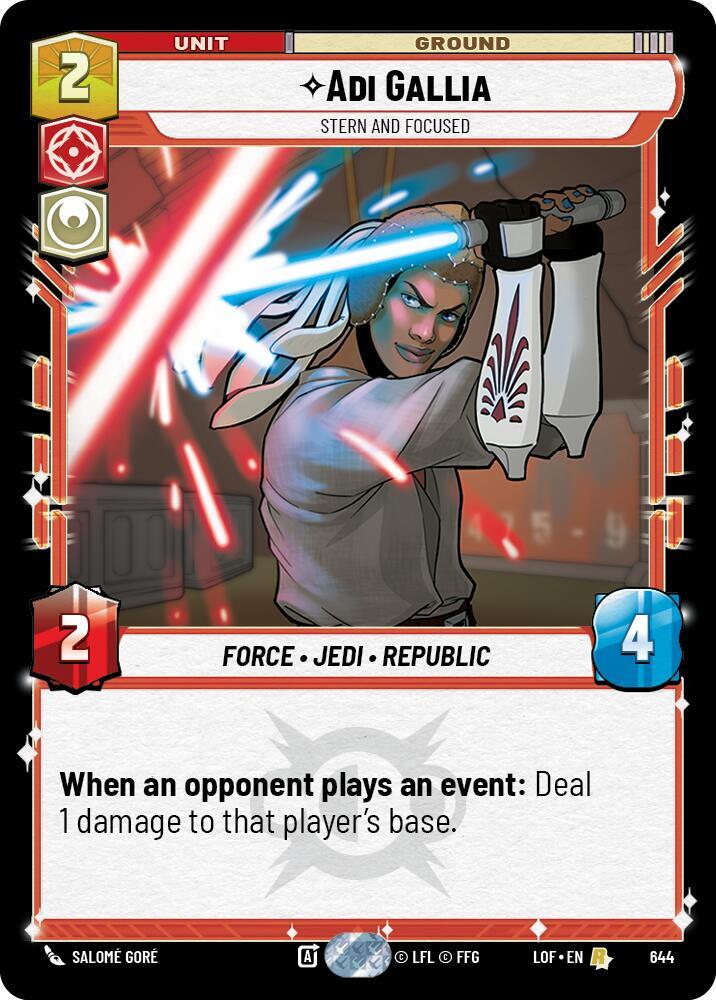 Adi Gallia - Stern and Focused (Foil) [Legends of the Force] 644