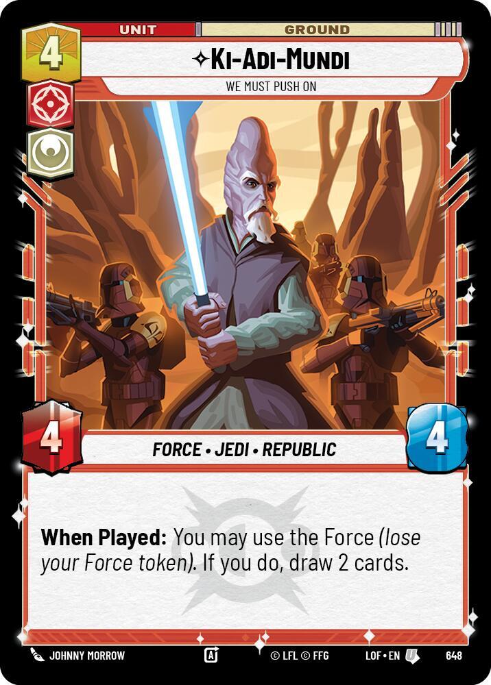 Ki-Adi-Mundi - We Must Push On (Foil) [Legends of the Force] 648