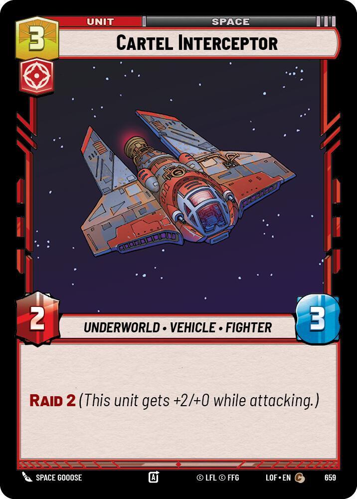 Cartel Interceptor (Foil) [Legends of the Force] 659