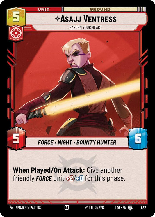 Asajj Ventress - Harden Your Heart (Foil) [Legends of the Force] 667