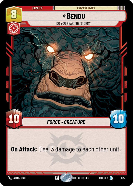 Bendu - Do You Fear the Storm? (Foil) [Legends of the Force] 672