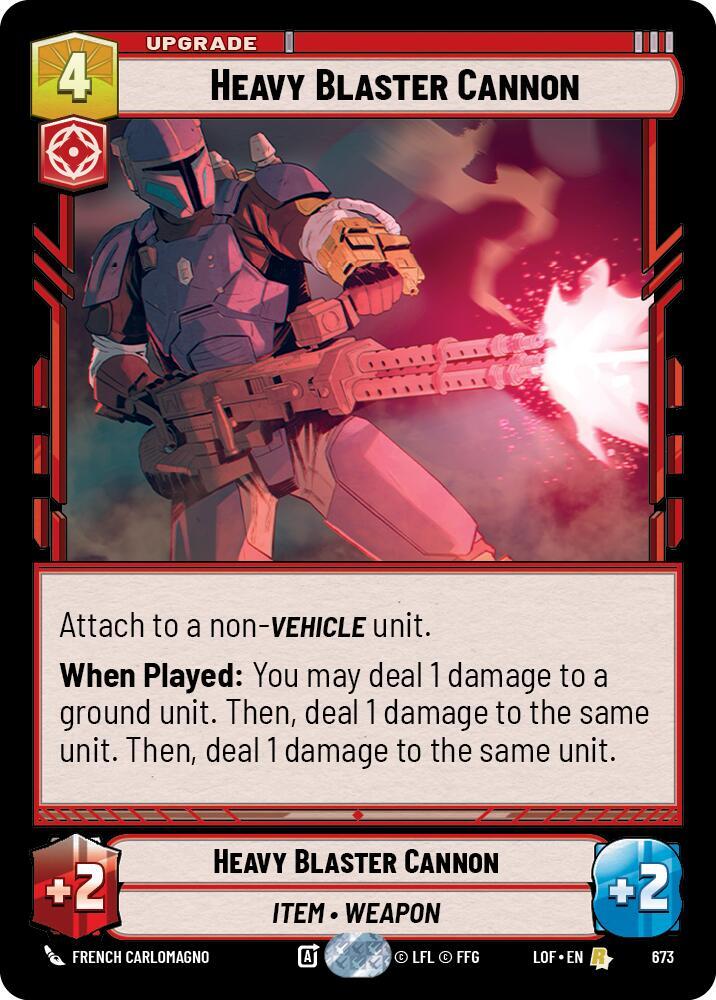 Heavy Blaster Cannon (Foil) [Legends of the Force] 673