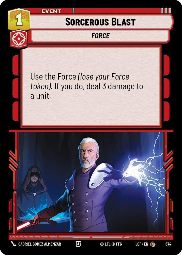 Sorcerous Blast (Foil) [Legends of the Force] 674