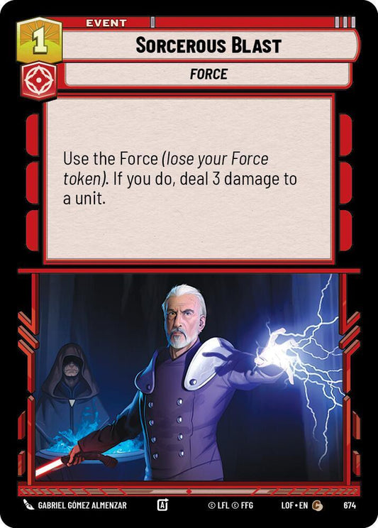 Sorcerous Blast (Foil) [Legends of the Force] 674