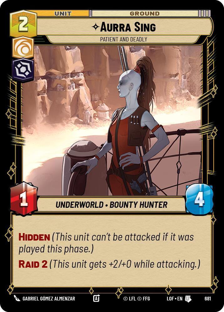 Aurra Sing - Patient and Deadly (Foil) [Legends of the Force] 681
