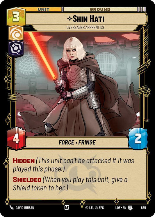 Shin Hati - Overeager Apprentice (Foil) [Legends of the Force] 685