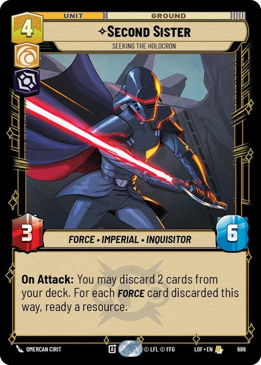 Second Sister - Seeking the Holocron (Foil) [Legends of the Force] 686