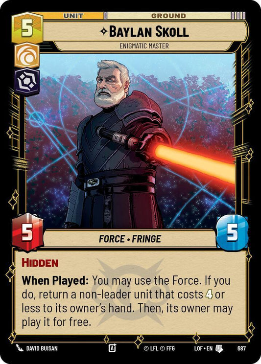Baylan Skoll - Enigmatic Master (Foil) [Legends of the Force] 687