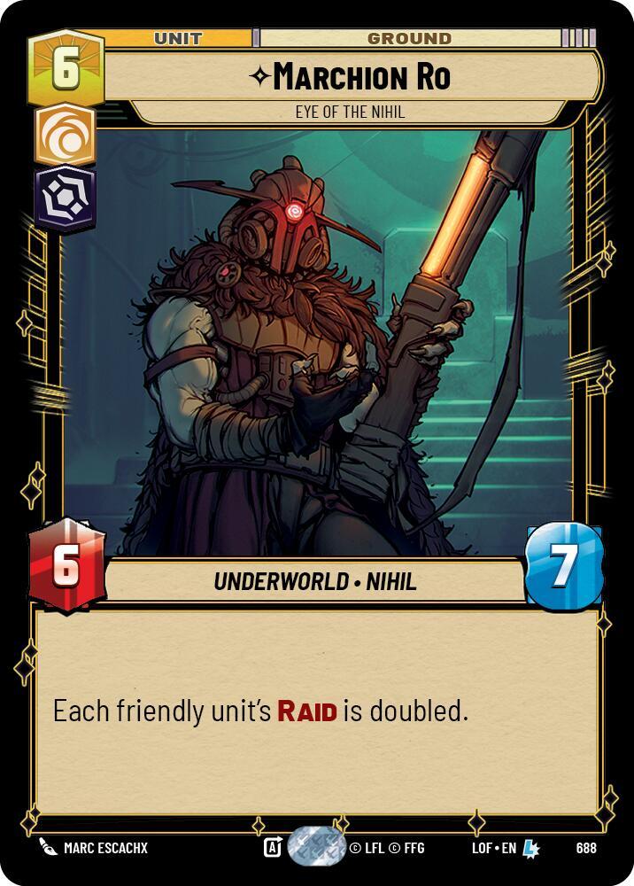 Marchion Ro - Eye of the Nihil (Foil) [Legends of the Force] 688