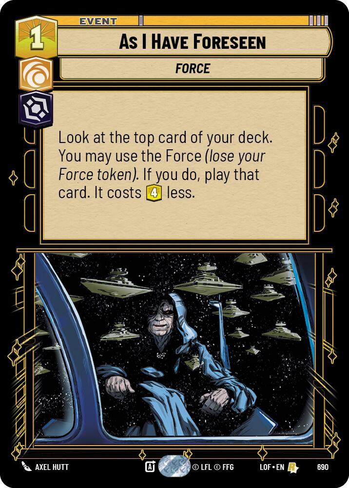 As I Have Foreseen (Foil) [Legends of the Force] 690